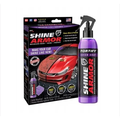 Комплект за полиране на автомобили Alista Home 1x Shine Armor течна вакса, Включена специална кърпа