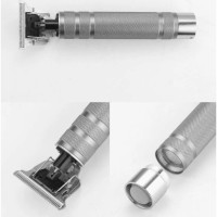 Тример за коса и брада Kemei KM-1974B, 5W, 1200 mAh, Сив