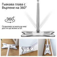 Иновативен X-образeн самоизтискващ се Моп за под