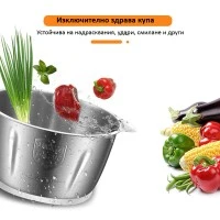 Мощен 800W Чопър с 5L Капацитет - Идеален за Всяка Кухня