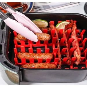 Оребрена силиконова подложка за печене в air fryer