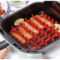 Оребрена силиконова подложка за печене в air fryer