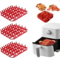 Оребрена силиконова подложка за печене в air fryer