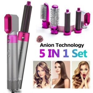 5в1 мултифункционален сешоар, преса и маша за коса hot air styler