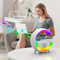 Смарт LED лампа-зарядно с високоговорител