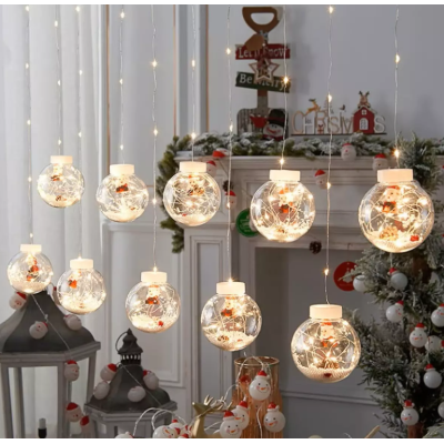Коледни топки с LED светлини
