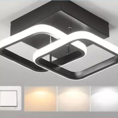 LED плафониера с 2 пръстена