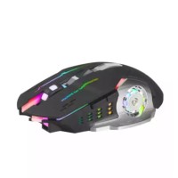 Геймърска Безжична USB Презареждаема 6D мишка 3600 DPI, 7 цвята LED подсветка