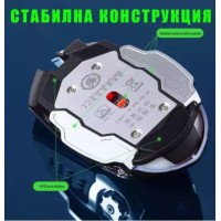 Геймърска Безжична USB Презареждаема 6D мишка 3600 DPI, 7 цвята LED подсветка