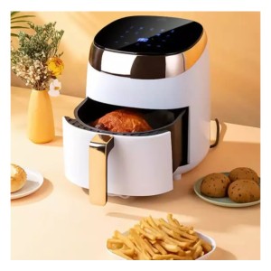5 литра Елегантен Компактен Air Fryer – Фритюрник с горещ въздух , 1200 W, Тъч скрийн управление