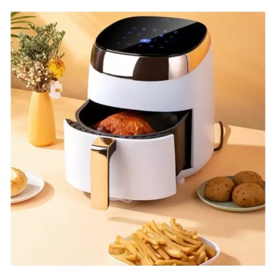 5 литра Елегантен Компактен Air Fryer – Фритюрник с горещ въздух , 1200 W, Тъч скрийн управление