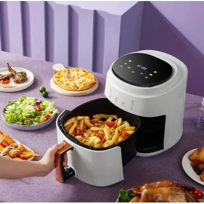 8 литра Air Fryer – Уред за здравословно готвене с горещ въздух , 1400 W, Тъч скрийн управление
